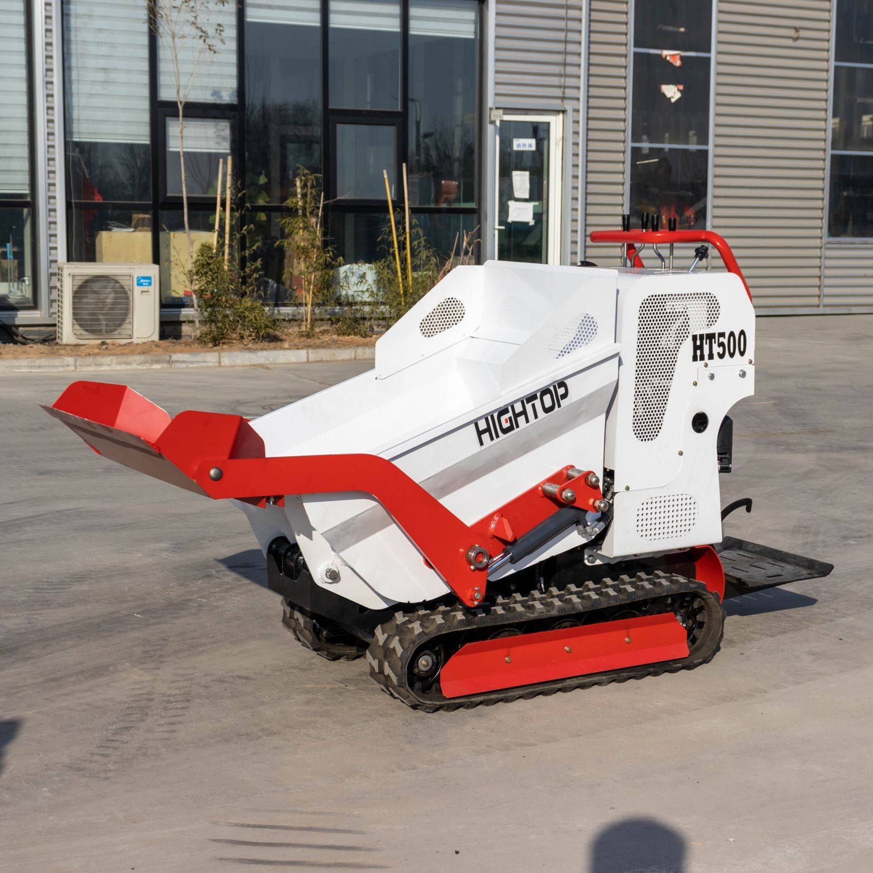 海拓制造小型液压翻斗车 出口德国农场履带运输车tipper truck