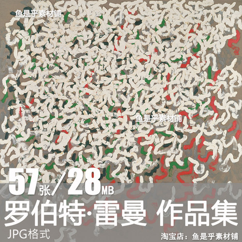 罗伯特 雷曼Robert Ryman 美国单色极简主义绘画油画电子图片素材