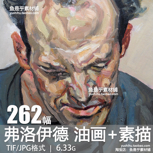 弗洛伊德高清油画作品集素描图片画册人物临摹学习喷绘电子版素材