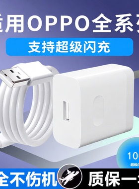 适用OPPO充电器头100超级闪充Reno14/13/K12X/11/10Pro/9/8S手机充电头FindX7/6/N5快充+大力鸟原装正品80