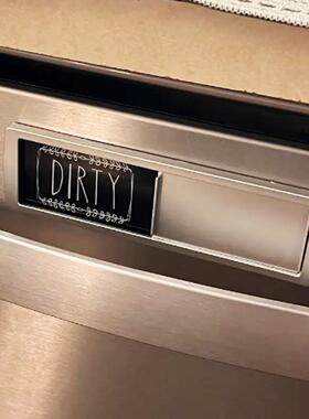 Dishwasher stickers洗碗机磁贴双面磁性贴艺术字经典款冰箱贴
