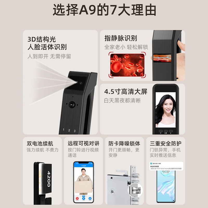 老式门老防盗门门碰锁自碰门王力