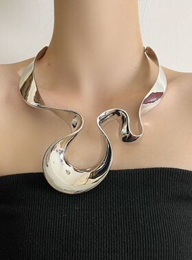 耳钉风复古夸张女甜酷金色合金