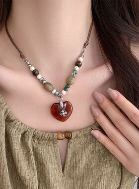 工厂民族风项链吊坠百搭复古饰品