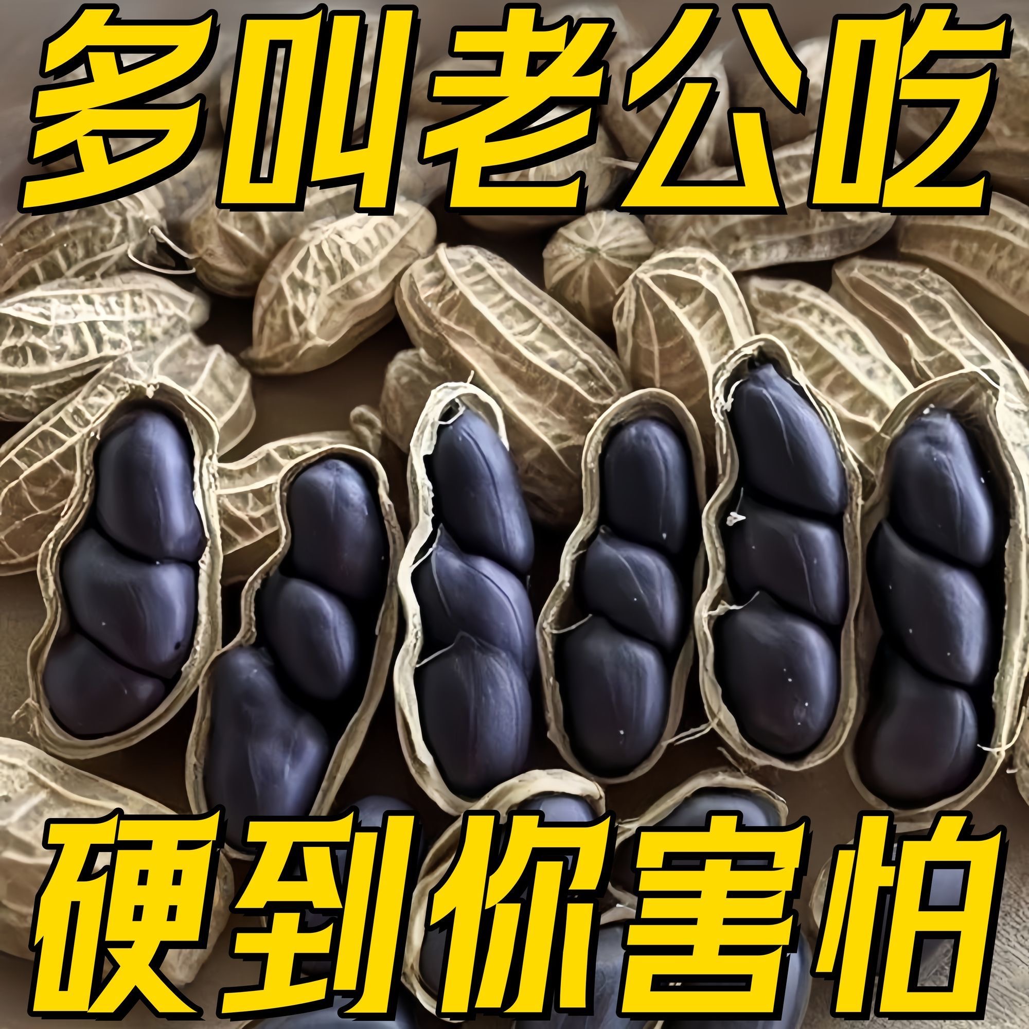 云南富硒黑花生正品带壳生黑花生黑衣花生养脾胃老人儿童养生零食