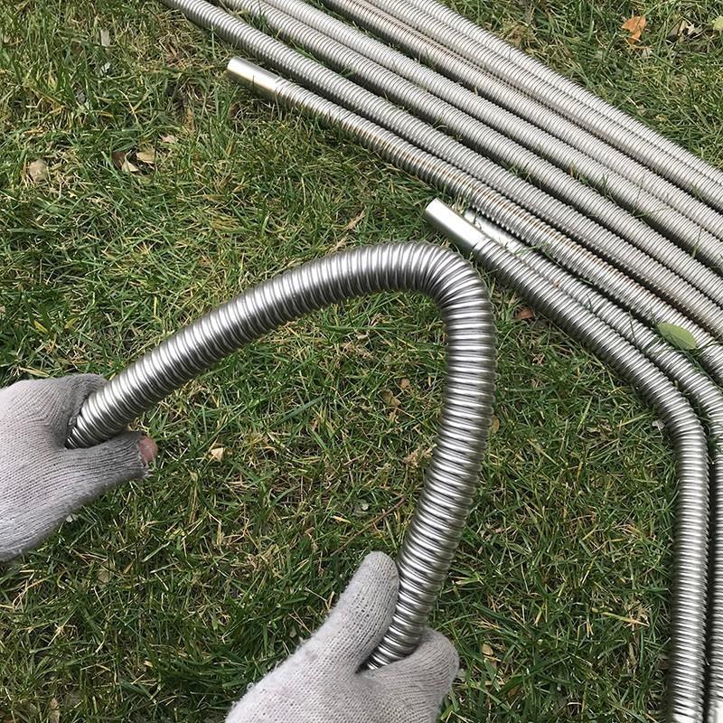 现货柴暖排气管4米米加长不锈钢废气管驻车加热器柴暖配件大排烟