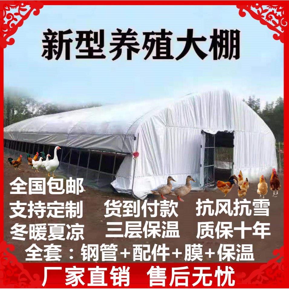 大棚钢管骨架养殖鸡鸭鹅猪牛羊大棚配用全套种植家用温室大棚