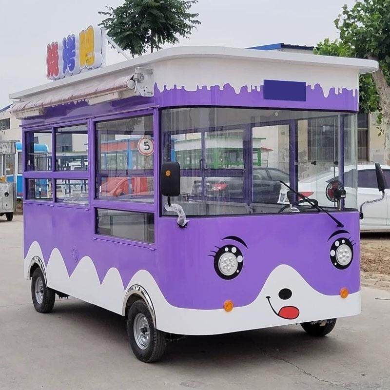 电动小吃车多功能餐车移动早餐车快餐摆摊车流动炸串麻辣烫地摊车