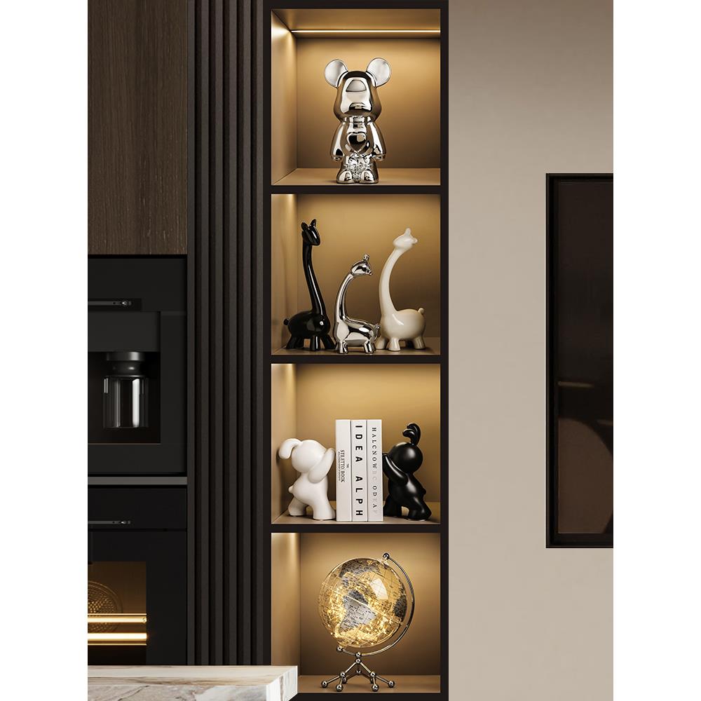 暴力熊客厅电视柜酒柜装饰品摆件2025新款轻奢高档高级感家居礼物