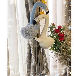 卡通窗帘扣环扎束带绑带绑饰挂钩可爱简约现代房间装饰品结婚高档