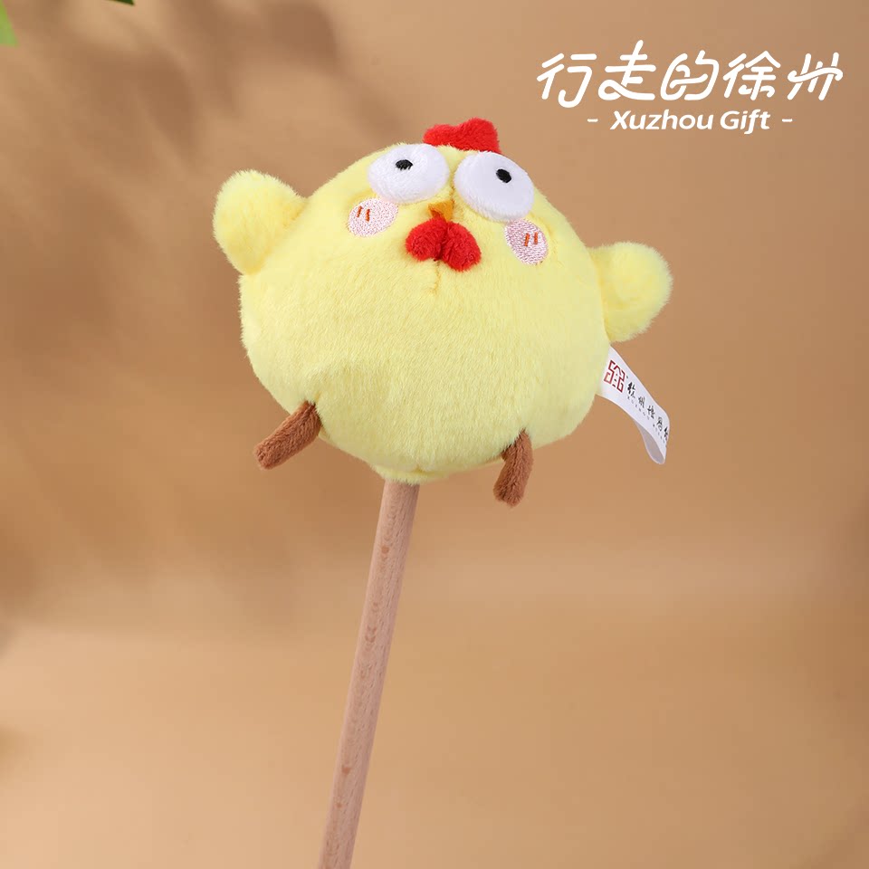 徐州地锅鸡毛绒按摩锤棒棒糖造型