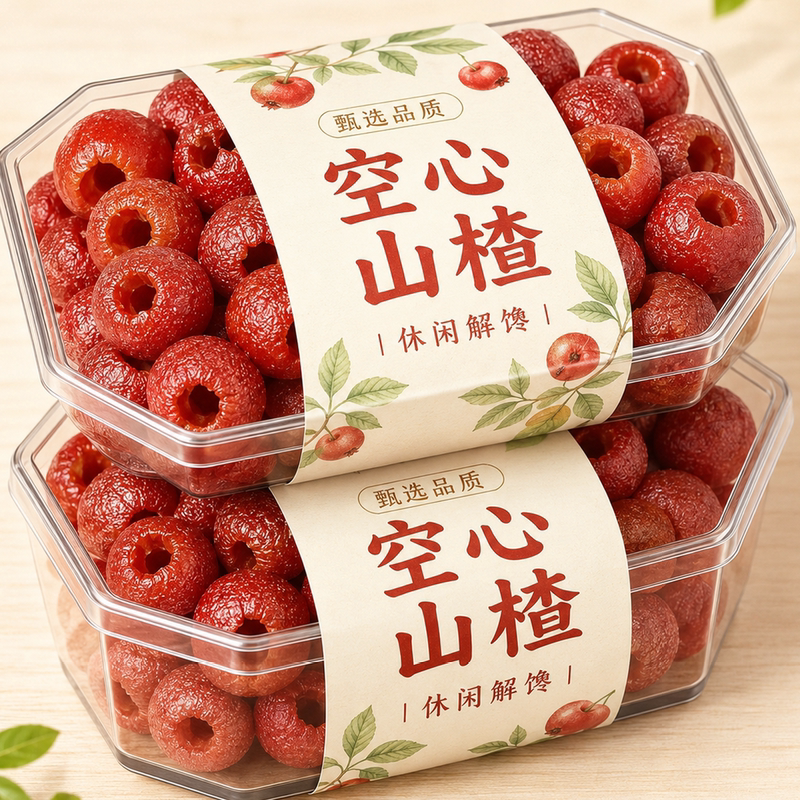 九蒸九晒正宗原味无核空心山楂独立包装酸甜蜜饯果干