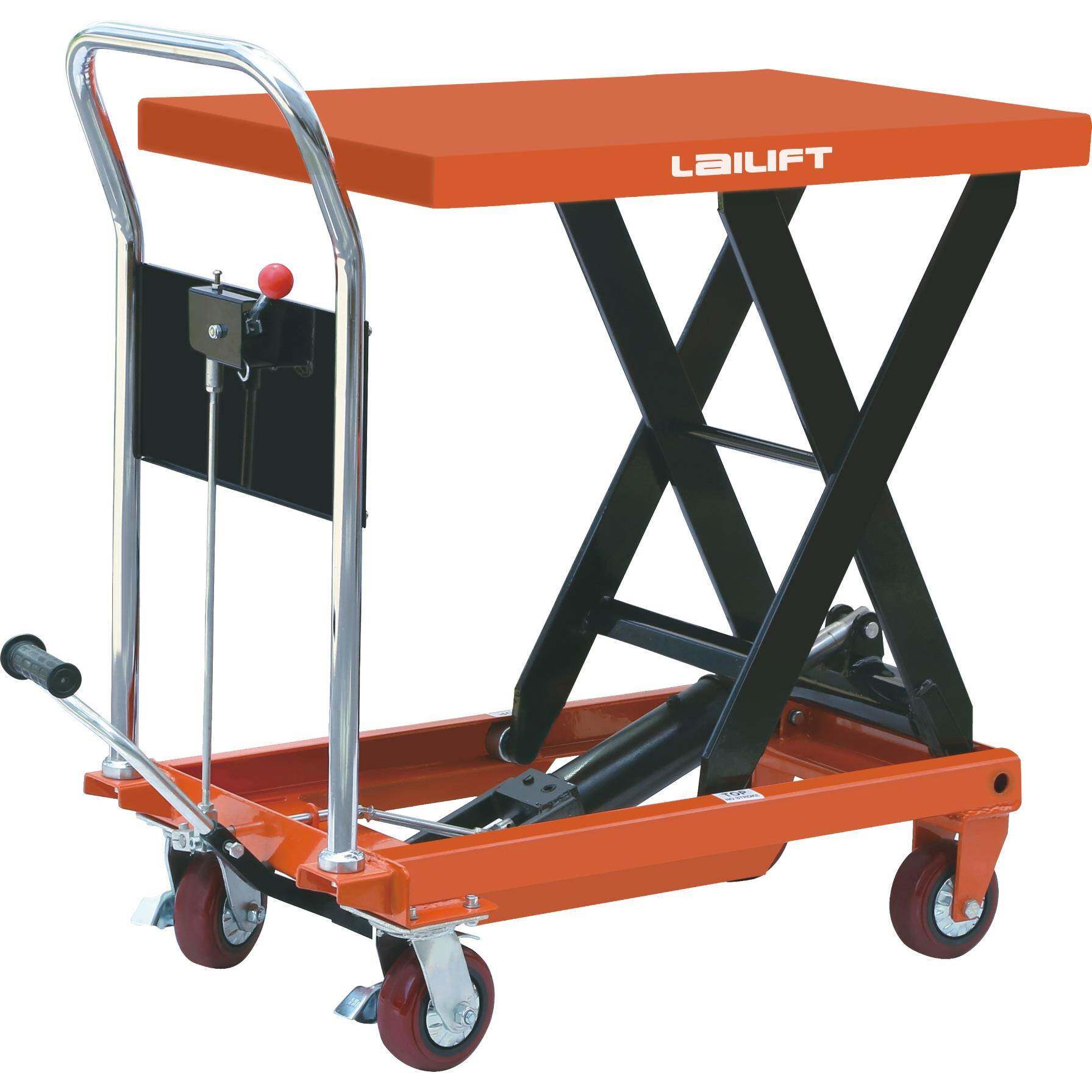 升降平台车手动液压升降台叉车移动剪刀电动升降机小型搬运车