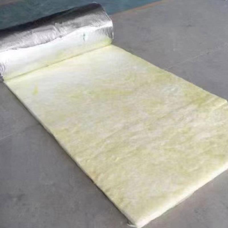 隔热玻璃棉毡管道保温玻璃棉卷毡50mm厚带铝箔离心玻璃棉毡