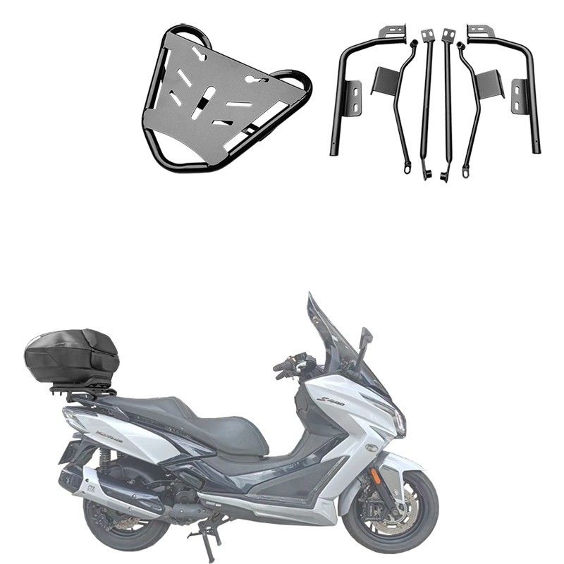 适用于光阳赛艇400尾架常州产S400夏德边箱支架SHAD三箱边包改装