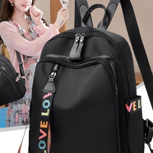 女款包包牛津布双肩包女2024新款时尚书包洋气高级感外出旅游背包