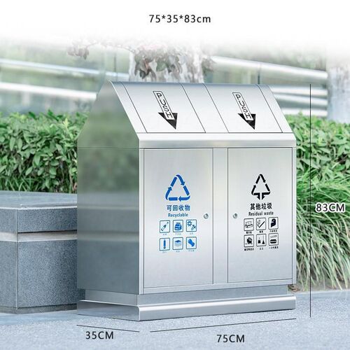 新品。不锈钢户外垃圾桶 室外环卫垃圾箱 分类环保大号小区景区公