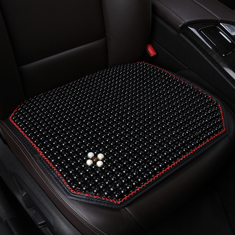 木珠汽车坐垫单片夏季透气通风凉垫无靠背三件套四季通用后排座垫