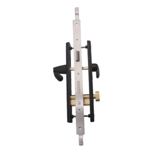 铝合金多点门锁把手塑钢锁执手断桥铝门锁平开门锁中心距8529多点