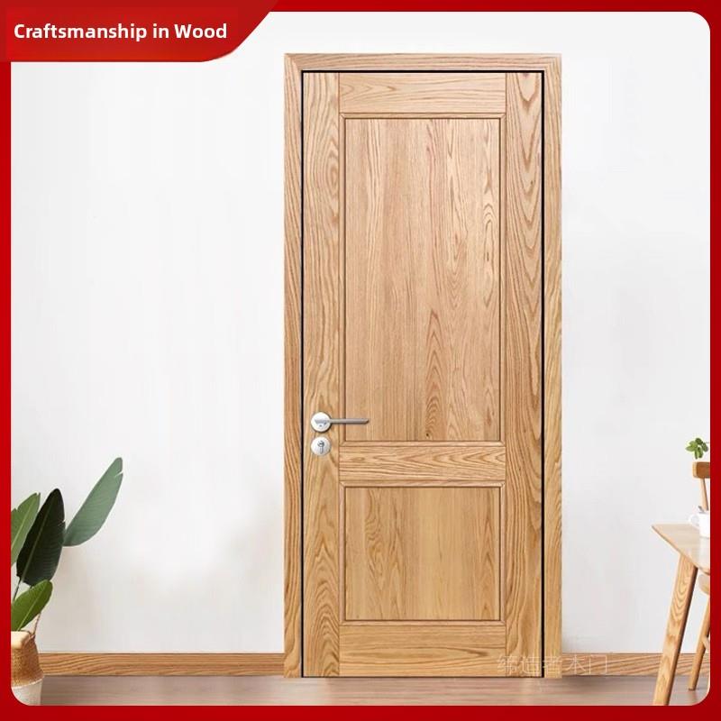 北美红橡木纯原木室内门 全实木门卧室门木门 全屋定制衣柜护墙板