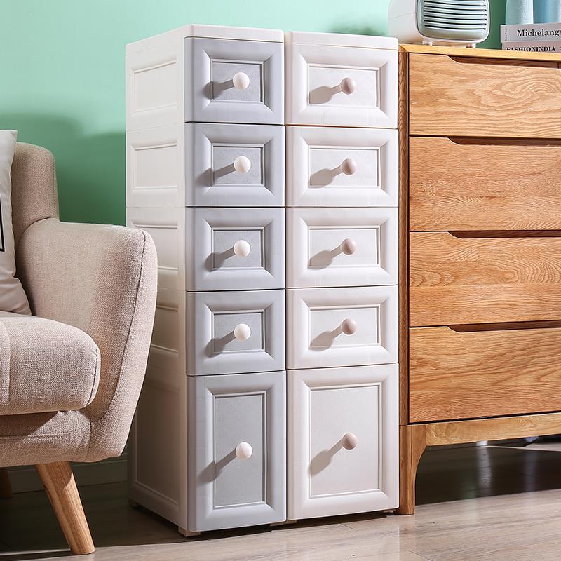 20/25cm欧式夹缝收纳柜抽屉式厨房缝隙置物架窄边卫生间储物柜子