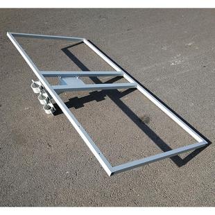 两块双太阳能电池板光伏组件抱杆式立杆柱子路灯杆管抱箍固定支架