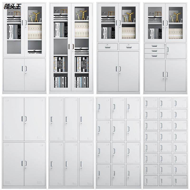 文件柜铁皮柜资料柜办公室财务档案凭证矮柜带锁浴室储物更衣柜子