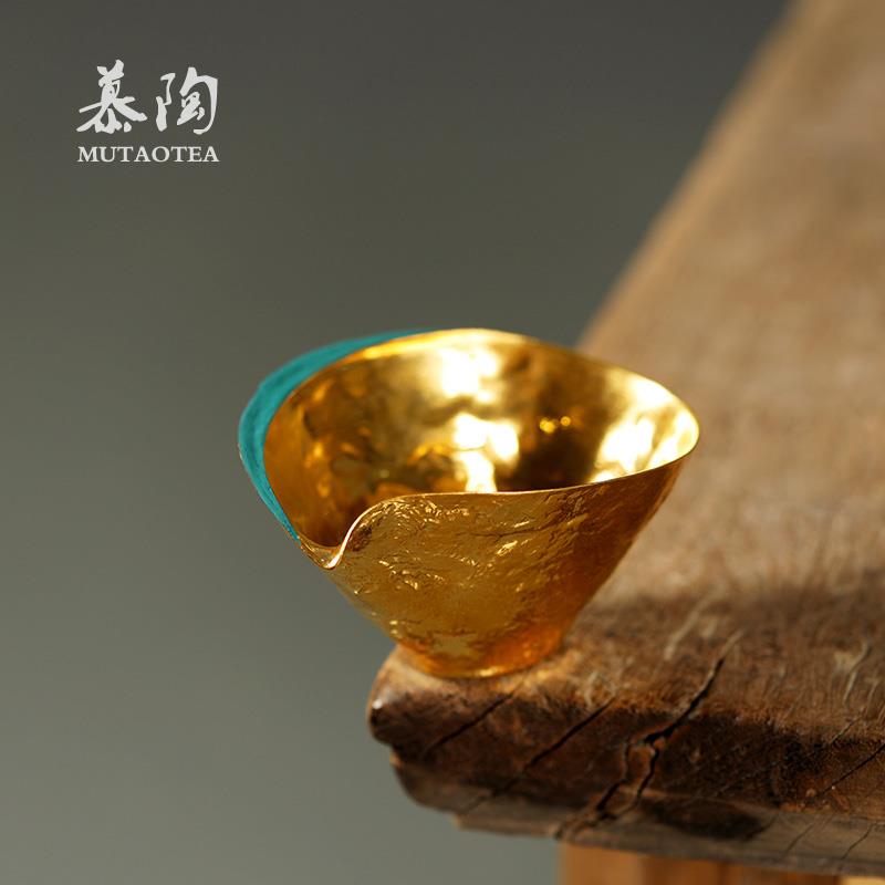 慕陶瓷薄胎公道杯手作不烫手享茶杯创意家用泡茶分茶器鎏金银匀杯