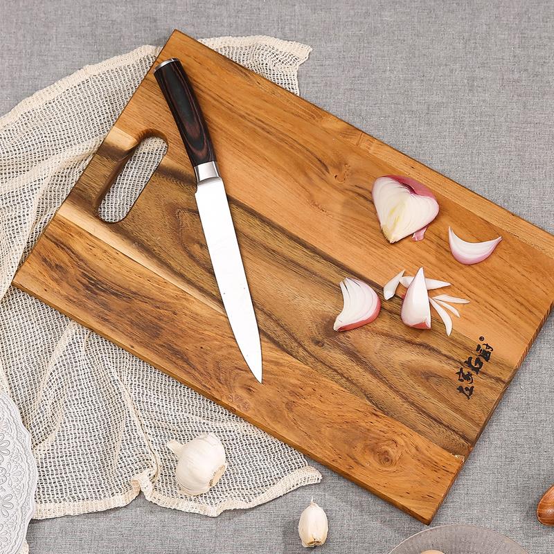 左家右厨柚木菜板原木菜板可剁肉菜板
