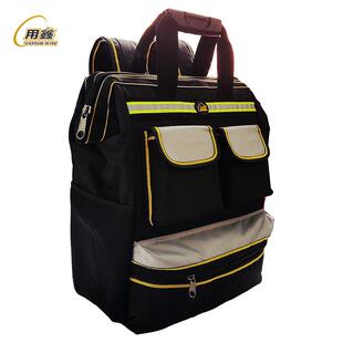 多功能双肩工具背包帆布加厚耐磨防水电梯家电维修收纳大容量背袋