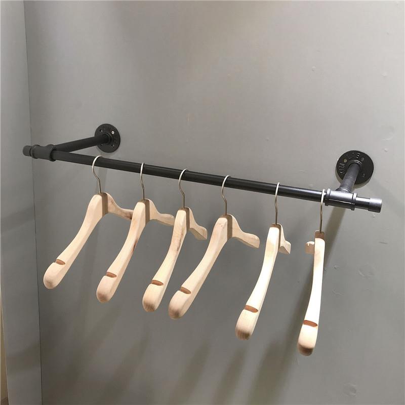 墙上挂衣架壁挂服装展示架女装店陈列架子童装店货架水管衣服货架
