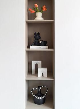 态生活 轻奢高级感黑白软装饰品小摆件 现代格调客厅酒柜书柜摆设