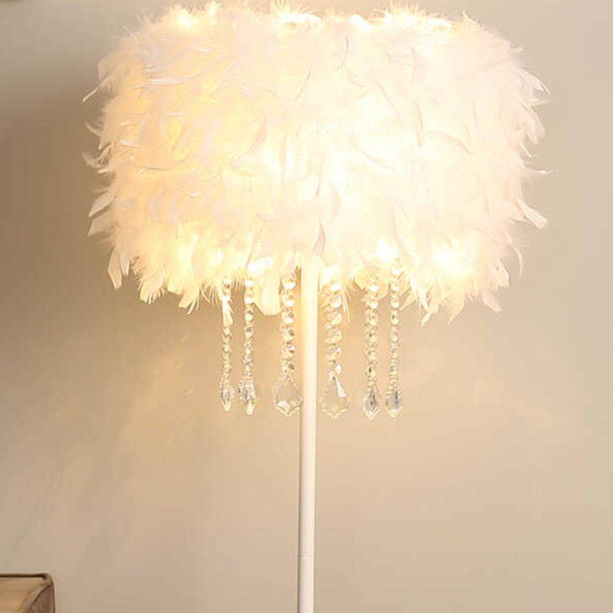 羽毛灯罩替换外壳台灯落地灯客厅配件简约现代卧室北欧氛围感装饰