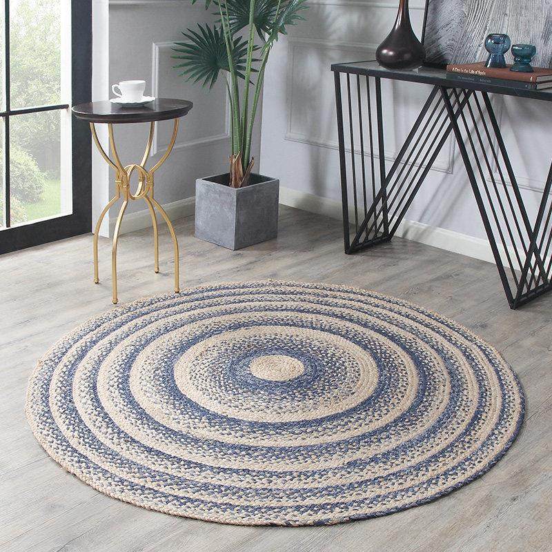 黄麻地毯客厅牛仔布手工编织沙发茶几现代简约卧室榻榻米圆形地垫,居家布艺,地毯,淘宝优惠券,粉丝福利购,淘宝优惠卷