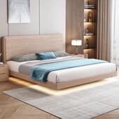 新款 白蜡木实木床1.5米主卧大床双人床1.8米轻奢北欧简约婚床