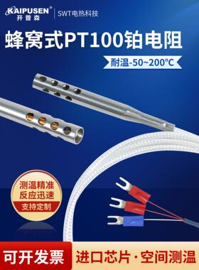 PT100铂热电阻空气测温高温箱测试温度传感器探头德国进口芯片
