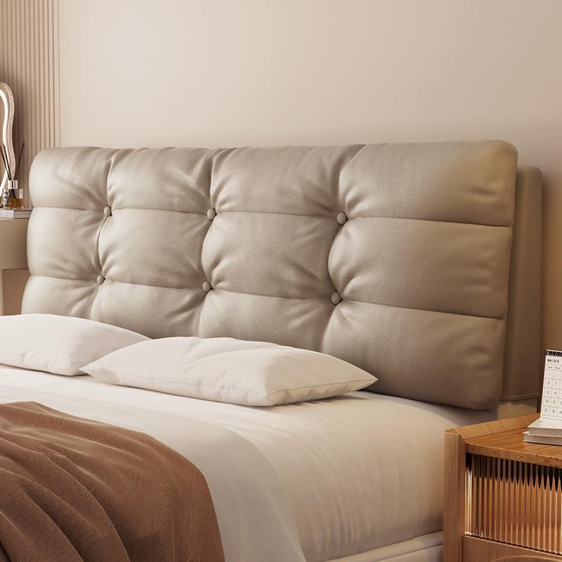 床头靠垫软包布靠枕垫简约自粘榻榻米双人大靠背改造悬浮卧室高级