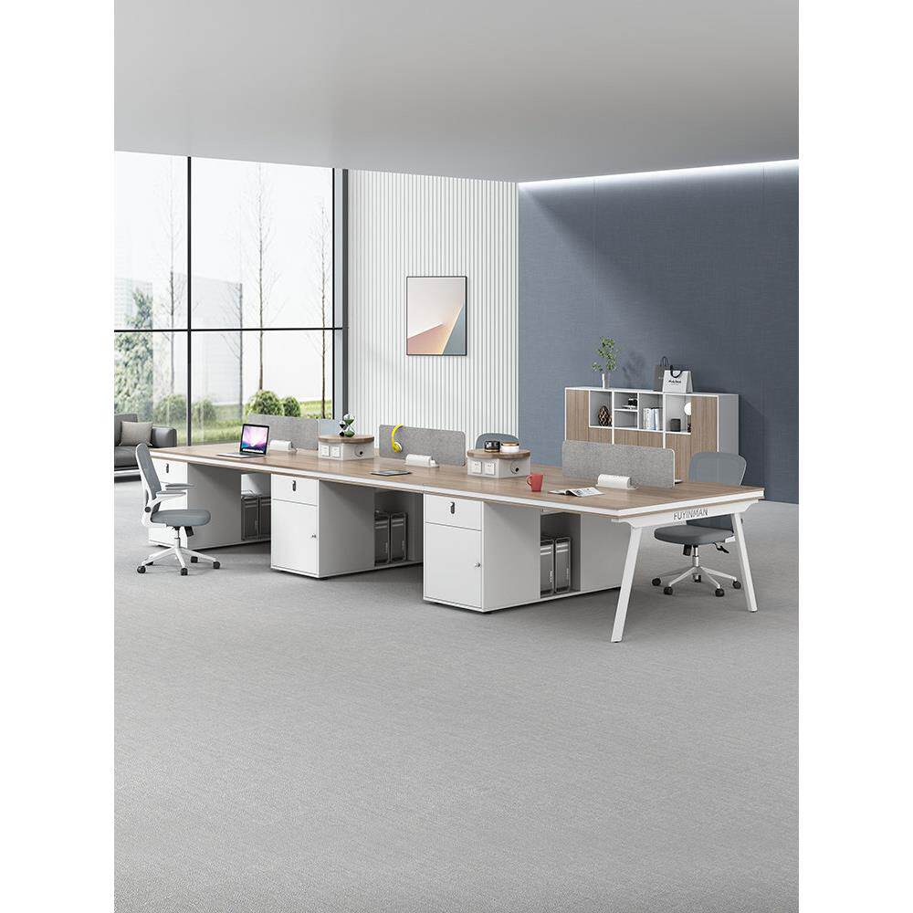 职员办公桌椅组合简约现代4四6人位屏风工位办公室家具电脑桌卡座