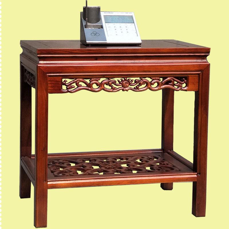 简约实木花架鱼缸架榆木中式花几奇石客厅落地中式置物架盆景架子