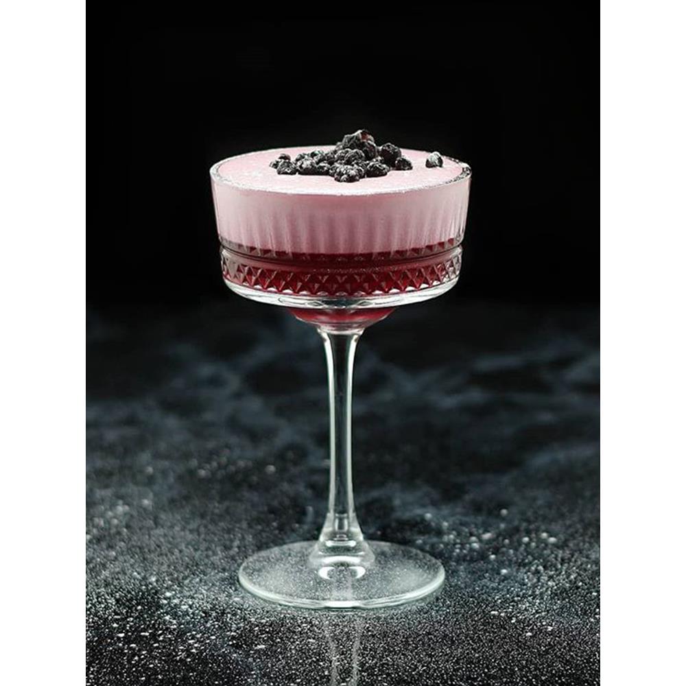 土耳其进口 帕莎帕琦 无铅玻璃艾丽希亚高脚鸡尾酒杯 刻花调酒杯