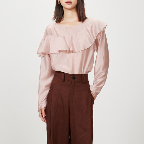 myall法式小资防晒衬衫女2025早秋新款轻奢高级感小衫衬衣外套女