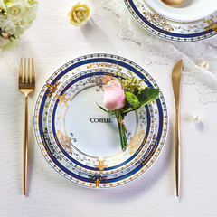 CORELLE康宁餐具进口高档鎏金岁月碗盘汤碗家用高颜值盘子碟餐具
