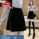 包臀裙一步裤 时尚 裙高腰a字裙 女短裙2024年新款 金丝绒半身裙春季