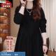 减龄中长裙子 新款 黑色精致显瘦经典 高级感气质百搭连衣裙2025春季