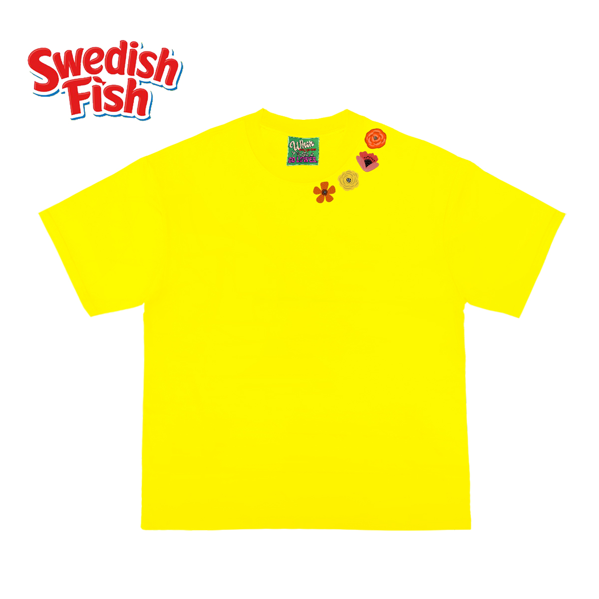 240g重磅美式柠檬黄短袖T恤！阿美咔叽oversize嘻哈滑板原创艺术