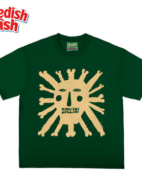 interesting灵魂 美潮大学生小众无性别嘻哈重磅潮牌rap短袖T恤