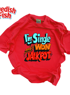 240g！大红色亮色亚比高街滑板ins欧美奢潮穿搭重磅小众纯棉短袖T