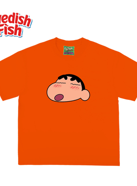 橙色！亚文化高街穿搭JHYQ原创美式240g重磅阿美咔叽亮色短袖T恤