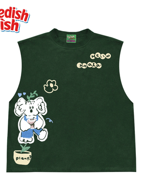 interesting灵魂 美潮小众ins风无性别原创卡通夏季趣味插画砍袖T