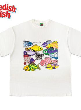 interesting灵魂 多巴胺无性别小众童趣设计感JHYQ版画短袖T恤